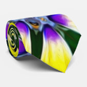 Yellow Daisy Flower Pattern Stropdas (Opgerold)