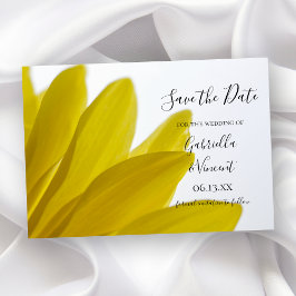 Yellow Daisy Flower Petals Weddenschap Save the Da Date
