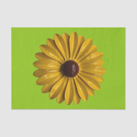 Yellow Daisy Flower Spring Summer Garden BIG Tissuepapier (Voorkant)
