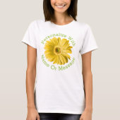 Yellow Daisy Flower T-shirt (Voorkant)