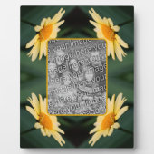 Yellow Daisy Flower Voeg je eigen foto toe Fotoplaat (Voorkant)