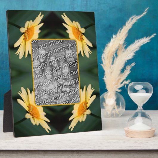 Yellow Daisy Flower Voeg je eigen foto toe Fotoplaat (Zijkant)