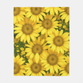 Yellow Daisy Flowers Fleece Deken (Voorkant)