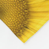 Yellow Daisy Flowers Fleece Deken (Hoek)