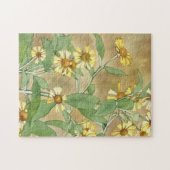 Yellow Daisy Flowers Garden  stijl kunst Legpuzzel (Horizontaal)