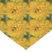 Yellow Daisy Flowers Pattern Korte Tafelloper (Hoek)
