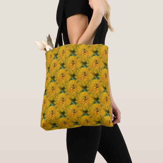 Yellow Daisy Flowers Pattern Tote Bag (Dichtbij)