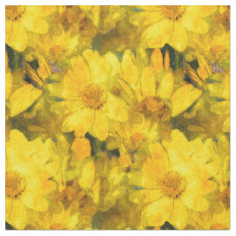 Yellow Daisy Flowers Stof