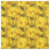 Yellow Daisy Flowers Stof (Swatch)