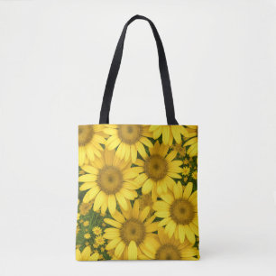 Yellow Daisy Flowers Tote Bag