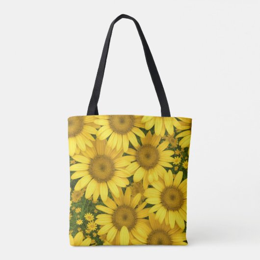 Yellow Daisy Flowers Tote Bag (Achterkant)
