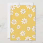 Yellow Daisy Girl verjaardag Kaart (Achterkant)