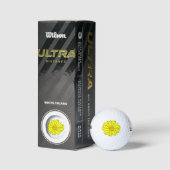 Yellow Daisy Golfballen (Verpakking)