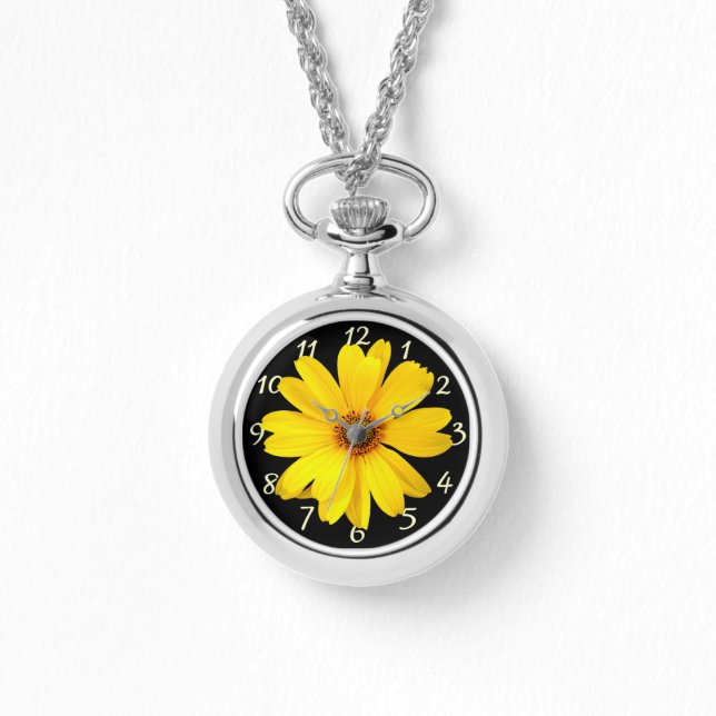 Yellow Daisy Horloge (Voorkant)