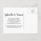 Yellow Daisy in Mason Jar Wedding Save the Date Aankondigingskaart (Achterkant)