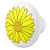 Yellow Daisy Keramische Knop (Rechts)