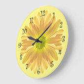 Yellow Daisy Kitchen Clock Grote Klok (Hoek)