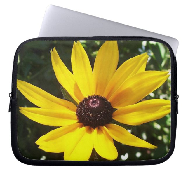 Yellow Daisy Laptop Sleeve (Voorkant)