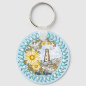 Yellow Daisy Lighthouse Sleutelhanger (Voorkant)