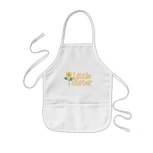 Yellow Daisy Little Sister Apron Kinder Schort