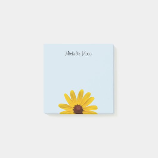 Yellow Daisy Monogram Flower Post-it® Notes (Voorkant)