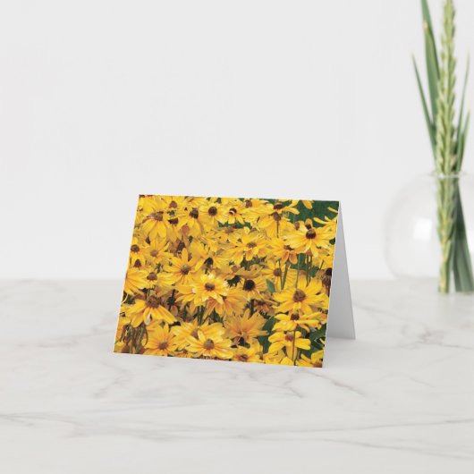 Yellow Daisy Note-kaarten Bedankkaart (Voorkant)