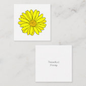 Yellow Daisy Notitiekaartje (Voorkant / Achterkant)
