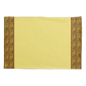 Yellow Daisy Pattern Kussensloop Set (Achterkant-Links)