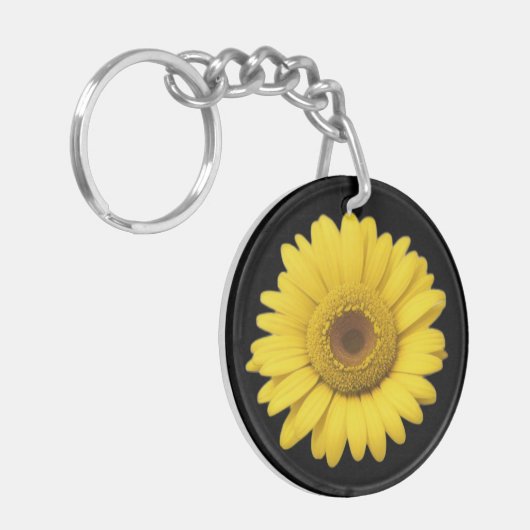 Yellow Daisy Petals Sleutelhanger (Voorkant Links)