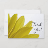Yellow Daisy Petals Weddenschap Bedankt (Voorkant)