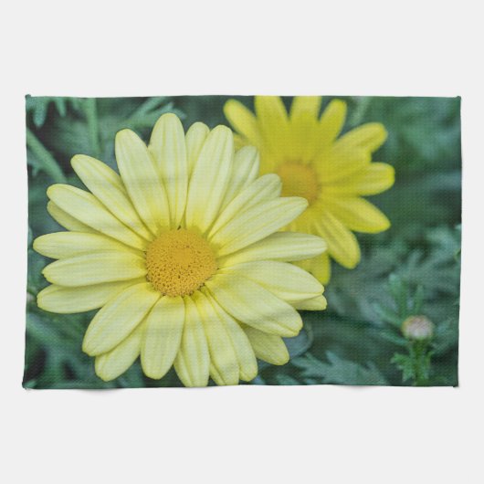 Yellow Daisy PhotoArt Theedoek (Horizontaal)