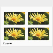 Yellow Daisy Rechthoekige Sticker (Vel)