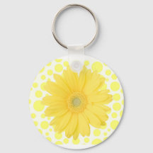 Yellow Daisy Sleutelhanger