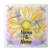 Yellow Daisy Tegeltje (Voorkant)