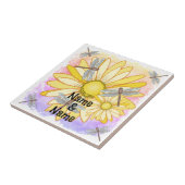 Yellow Daisy Tegeltje (Zijkant)