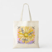 Yellow Daisy Tote Bag (Achterkant)