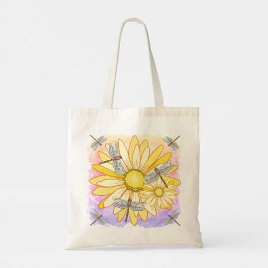 Yellow Daisy Tote Bag (Achterkant)