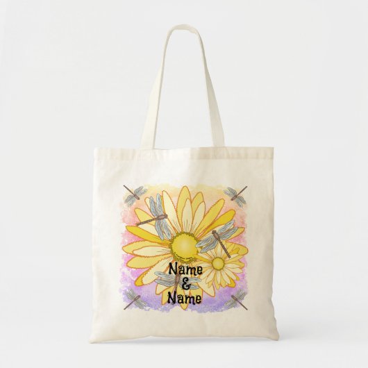 Yellow Daisy Tote Bag (Voorkant)