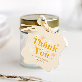 Yellow Daisy Verjaardag Dank u Bedankjes Labels