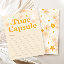 Yellow Daisy Verjaardag Time Capsule Party Game Ka