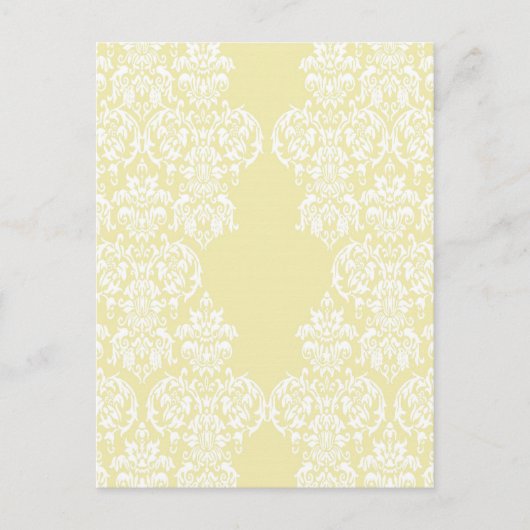 Yellow Damask Briefkaart (Voorkant)