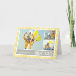 Yellow Damask | Foto Collage Happy Paast Kaart