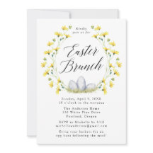 Yellow Dandelion Easter Brunch