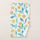 Yellow Dandelion Floral Pattern - Natuur-geïnspire Bad Handdoek (Handdoek)