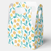 Yellow Dandelion Floral Pattern - Natuur-geïnspire Bedankdoosjes (Geopend)