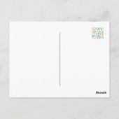 Yellow Dandelion Floral Pattern - Natuur-geïnspire Briefkaart (Achterkant)