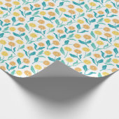 Yellow Dandelion Floral Pattern - Natuur-geïnspire Cadeaupapier (Hoek)