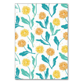 Yellow Dandelion Floral Pattern - Natuur-geïnspire Kaart