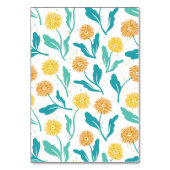 Yellow Dandelion Floral Pattern - Natuur-geïnspire Kaart (Voorkant)