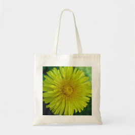 Yellow Dandelion Foto Afbeelding Budge Canvas tas